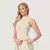 GymBeam Women‘s NEO Turtleneck Top Almond