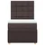 Vidaxl Box spring postelja z vzmetnico temno rjav 90x190 cm blago