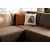 ATELIER DEL SOFA Ugaona garnitura S Loft Right Brown