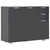 Komoda visoki sjaj crna 107x35x80,5 cm