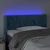 Vidaxl LED posteljno vzglavje temno modro 93x16x78/88 cm žamet