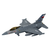 slomart LEAN TOYS Lovski letalski model z vzgonom - temno moder/siv