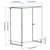 JOSTEIN Spojene police s vratima, unutra/spolja/bela, 81x44x90 cm