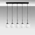 Opviq Luster Orbital-15-14021, 80x15x115cm, IP20, Crno-beli