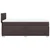 Vidaxl Box spring postelja z vzmetnico temno rjav 90x190 cm blago