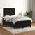 Vidaxl Box spring postelja z vzmetnico črna 120x190 cm žamet