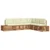 Set vanjskih sofa Prirodna i krem 273 x 213,5 x 73 cm