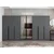 Hanah Home ormar sa reflektujućim staklom Nisa 20601, 360 cm, antracit