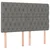 Vidaxl Box spring posteljni z vzmetnico temno siv 140x190 cm blago