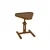 Hanah Home pomoćni sto Opus Ucgen 46, 46 cm, orah