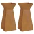 Stup saksija 2 pcs Srebrno 35 x 35 x 73 cm