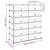 Stalak za cipele crni 94,5 x 36,5 x 106 cm PP
