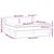 Vidaxl Box spring postelja z vzmetnico temno siva 200x200 cm blago