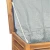 Vrtna kutija za pohranu s vrećom 150x50x55 cm masivna tikovina