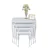 Hanah Home set od 4 umetnutih stočića Roma Avangart, beli