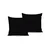 De Black Black Satin Jastučići (Set od 2 komada)