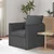 Vidaxl Kavč Temno siva 75 x 82 x 85 cm blago