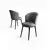 HANAH HOME Set stolica (6 delova) Risa Grey Black