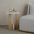 Hanah Home HANAH HOME Luna - White, Oak pomožna miza, (20802690)