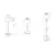 Zuma Line ETLED-658-BK - LED prigušiva punjiva lampa POCO LED/2W/1200 mAh IP44 crna