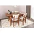 Hanah Home Set 2 trpezarijske stolice Orah