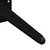 Noge za stajanje 2 pcs Crna 56 x 56 x 100 mm Željezo