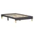 Homestyle4U Oblazinjena postelja, 145x32x210 cm, siva