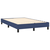vidaXL vidaXL Box spring postelja z vzmetnico LED modra 120x190 cm blago, (21128268)