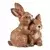 Autronic Vrtni okraski Rabbit par - magnezij, rjava barva (MT775)