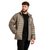 GymBeam Men‘s Puffer Jacket Vetiver/Black