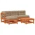 Set lounge namještaja za vrt 13 pcs Voštanosmeđa