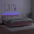 Vidaxl Box spring postelja z vzmetnico LED roza 180x200 cm žamet
