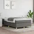 Vidaxl Box spring postelja z vzmetnico temno siva 120x200 cm blago