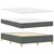Vidaxl LED Box Spring Postelja Temno siva 160 x 200 cm blago