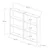 Hanah Home Zidna polica Hexa, 84.6x60x9 cm, Smeđa