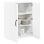vidaXL Stenska kuhinjska omarica Bela 60 x 31 x 80 cm Konstruiran les