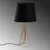 Opviq Stona lampa Telis-5381, 28x28x55 cm, IP20, Crno-zlatne boje