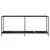 Konzolni stol crni 180 x 35 x 75,5 cm od kaljenog stakla