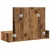 Vidaxl Toaletna mizica Rjava 100 x 40 x 70 cm Konstruiran les