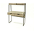 Livin Hill Pisalna miza, FLOHO01D, 100x180x50 cm, rjava