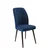 Hanah Home set trpezarijskih stolica Platinum 4 kom, teget tkanina Jerry, braon metalne noge