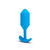 Vibracijski analni čep B-Vibe - Snug Plug 3 L, moder