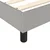 Vidaxl Box spring postelja z vzmetnico svetlo siv 100x200 cm blago
