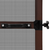 vidaXL Smeđi zaštitni okvir protiv insekata s šarkama za vrata 120 x 240 cm