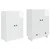 Set ormara 2 pcs Bijela visokog sjaja 66 x 34,5 x 95 cm