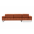 ATELIER DEL SOFA Ugaona garnitura Mustang Small Left Orange