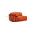 Atelier del Sofa Ugaona garnitura Flamingo, 355x170x105 cm, Krem-narandžasta