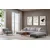 Atelier del Sofa Ugaona garnitura Eti 98x78x170cm Siva