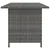 Vrtni blagovaonski stol sivi 110 x 70 x 65 cm od poliratana