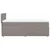Vidaxl Box spring postelja z vzmetnico taupe 100x200 cm blago